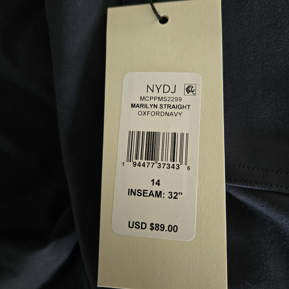Dark Navy Straight-Leg Dress Pants - Picture 5 of 6